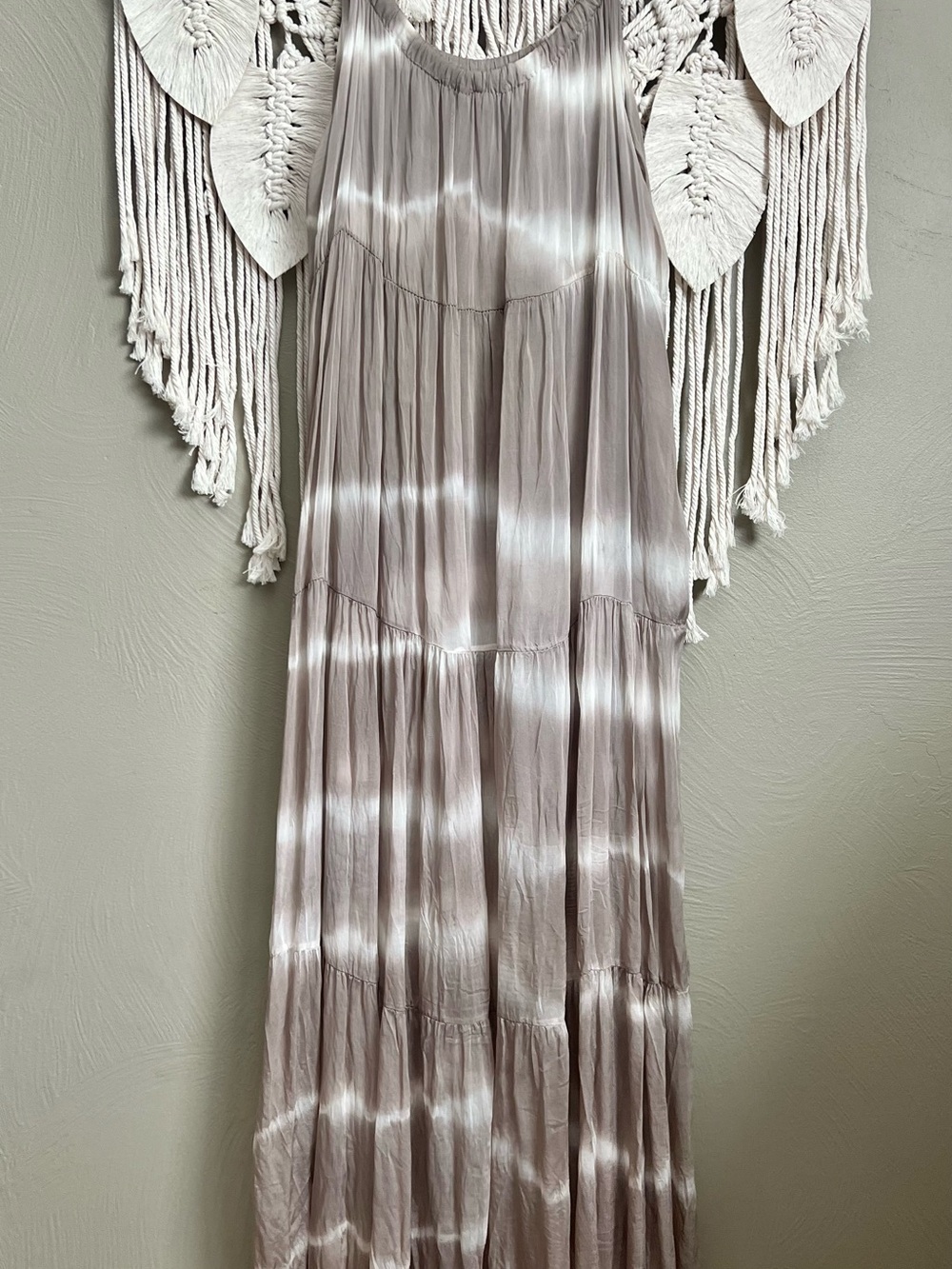 Silk Tie-Dye Maxi Dress - Picture 3 of 8